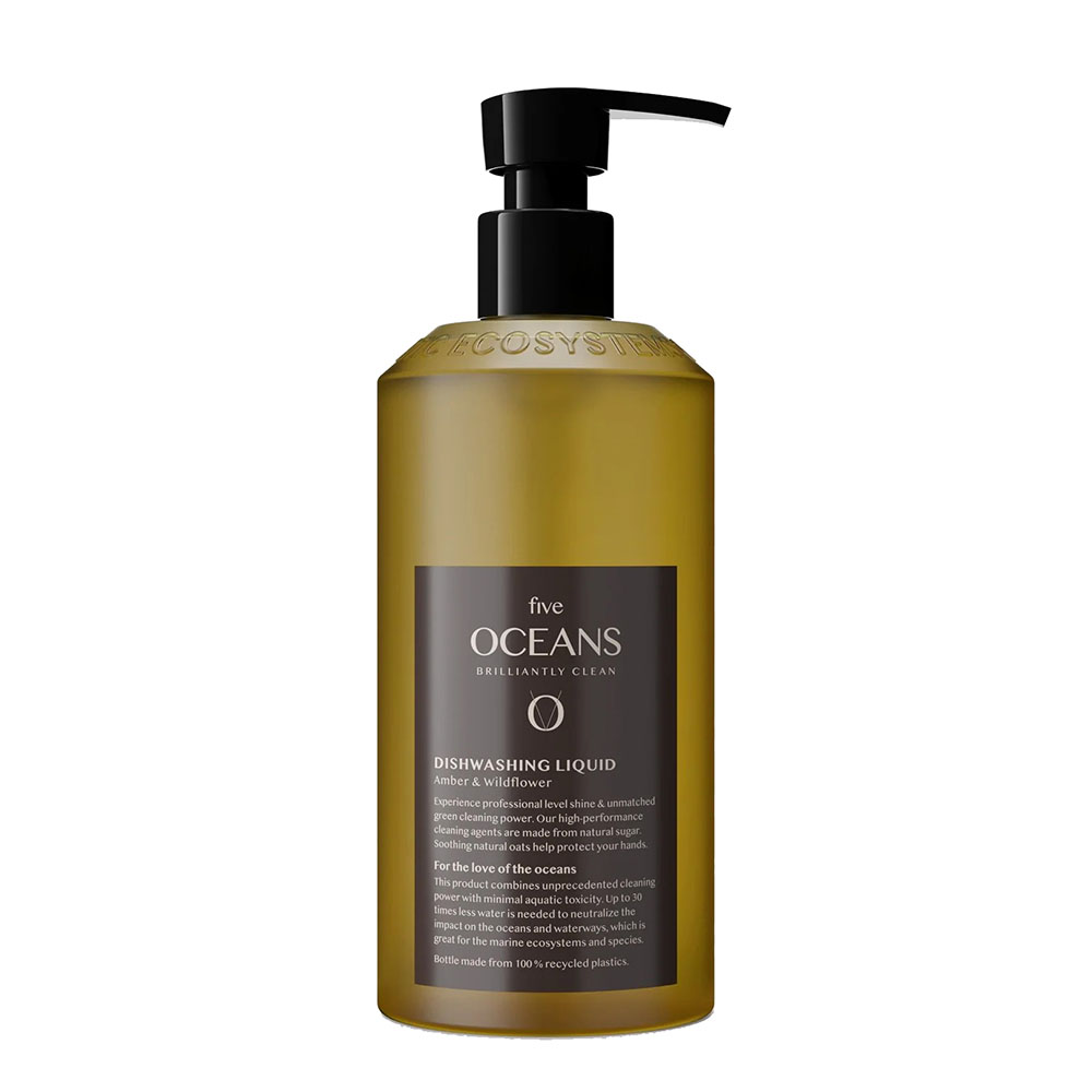 Dishwashing Liquid Five Oceans - Amber & Wildflower 500ml in the group Bathroom Accessories / All Bathroom Accessories / Soap Bottle Holder & Soap at Beslag Online (10041-BO)