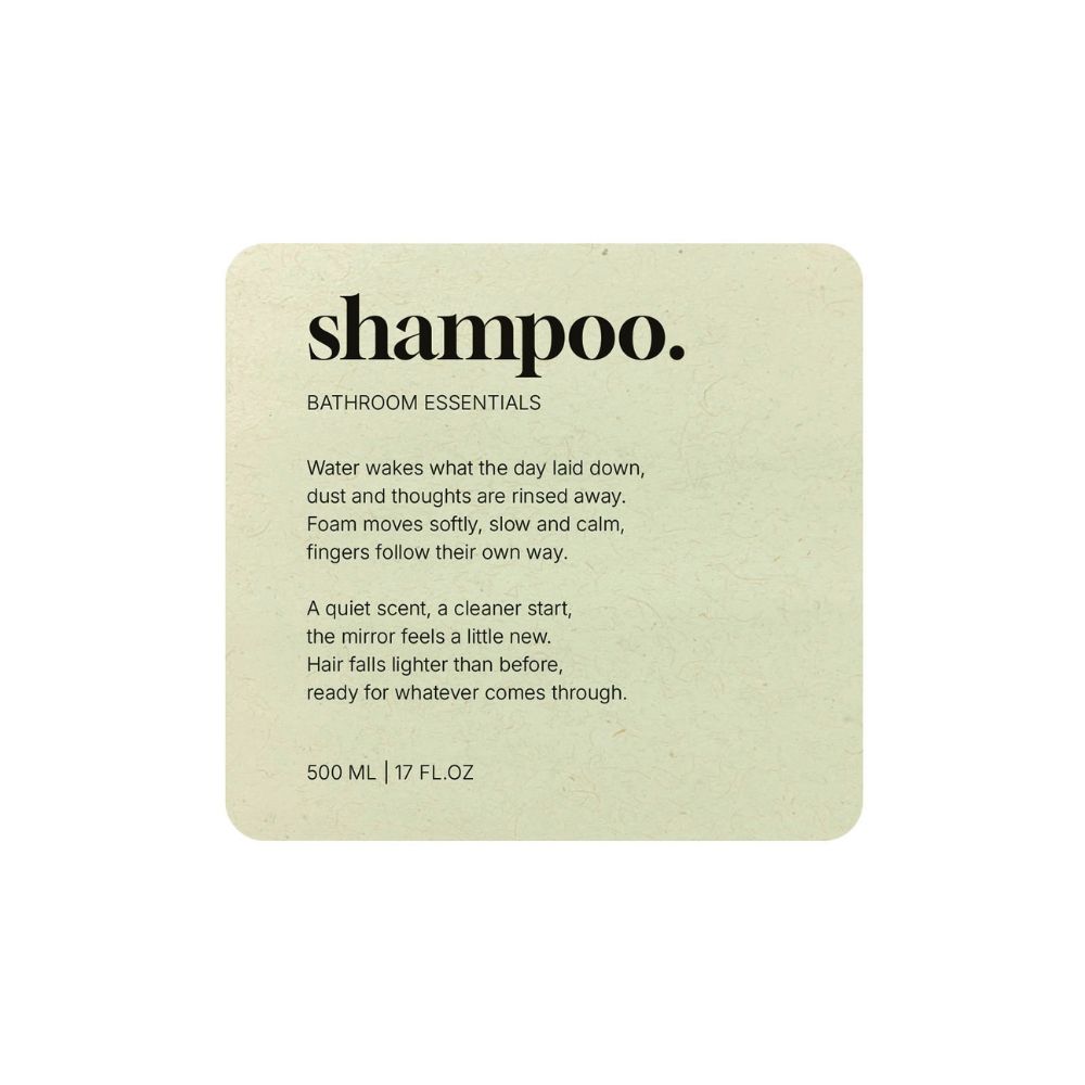 Klisteretikett Premium - Shampoo - Beige