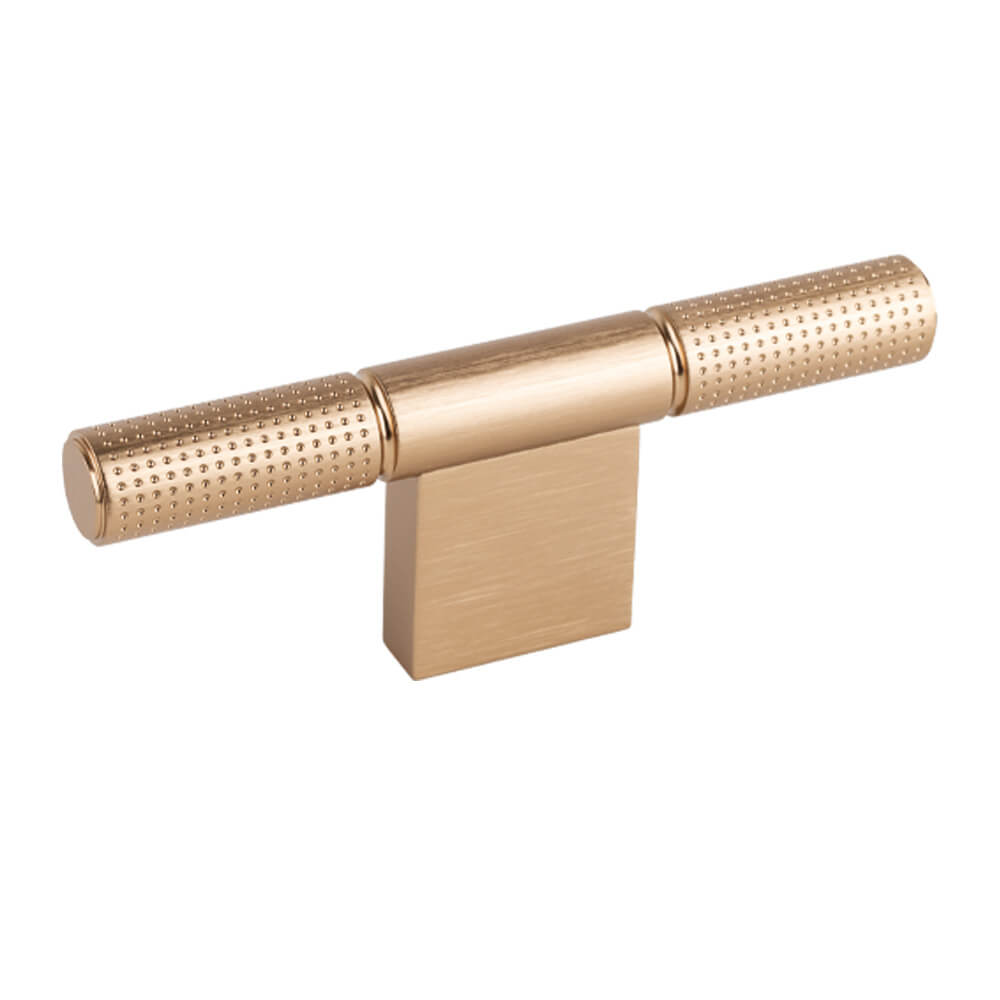 Cabinet Knob T Point - Brushed Brass in the group Cabinet Knobs / Color/Material / Brass at Beslag Online (317436-11)