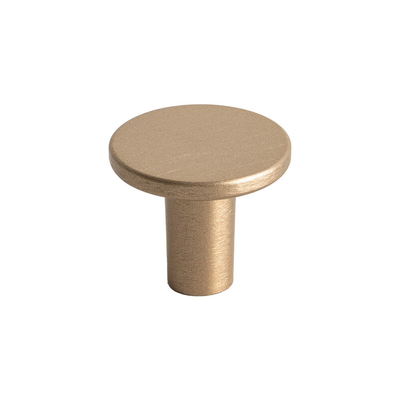 Knopp Lund - 25mm - Borstad Ljus Guld