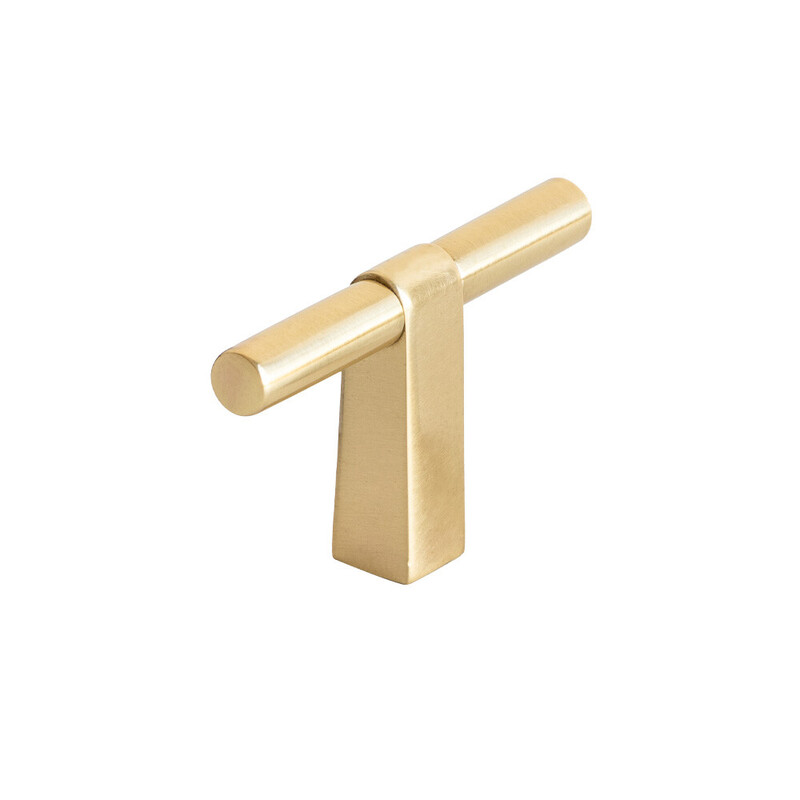 Knopp T Petit - Polerad Mässing
