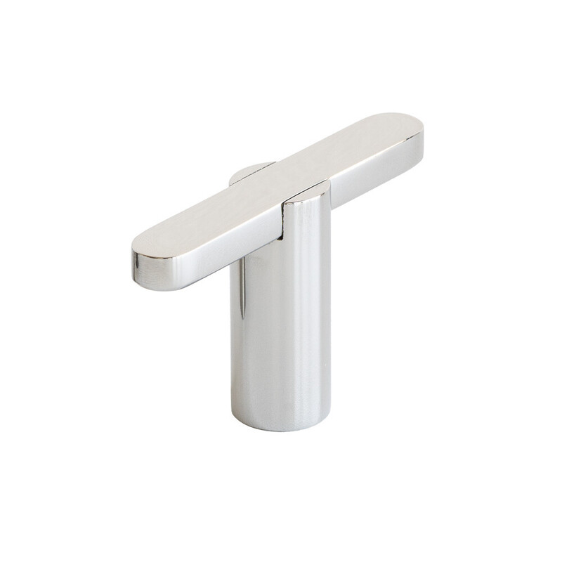 Knopp T Flow - Polerad Krom