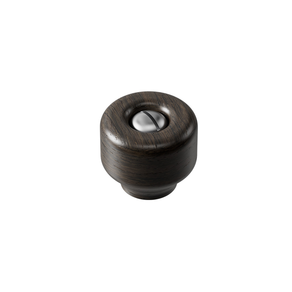 Knopp Nola - 30mm - Mörkbetsad Ek