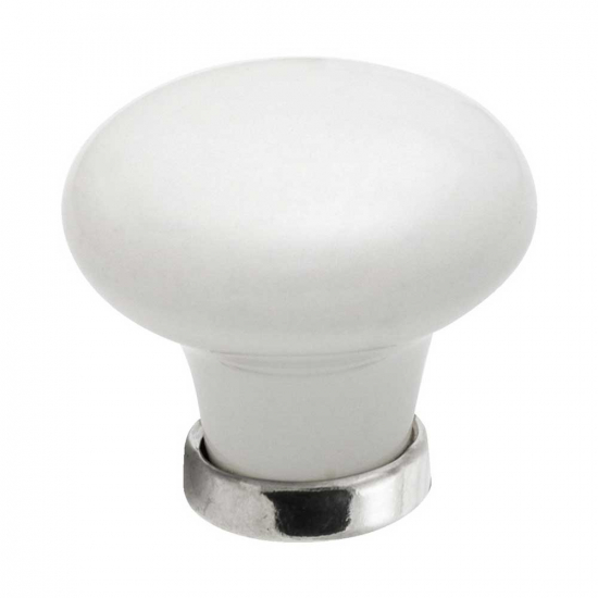 Knopp 24136 - Vit/Krom