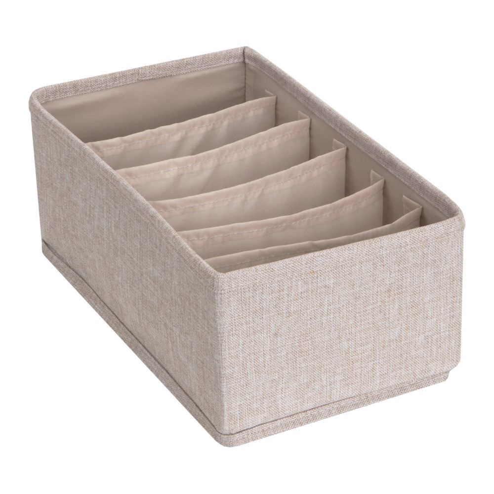 Förvaringslåda med 6-fack - Beige
