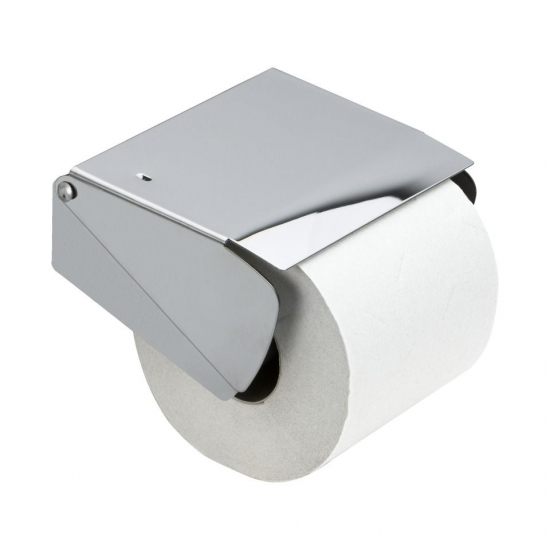 Solid Toapappershållare Med Lock - Krom i gruppen Badrumstillbehör / Alla Badrumstillbehör / Toalettpappershållare hos Beslag Online (620007)