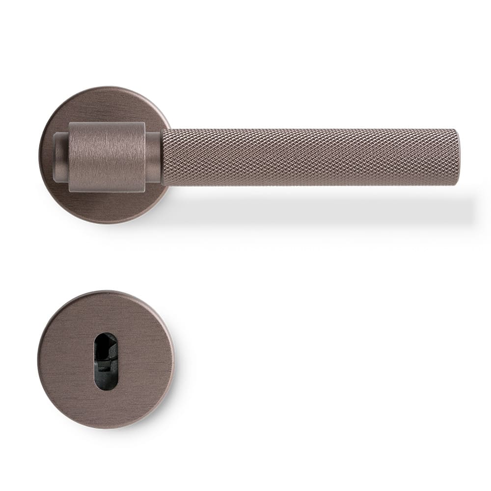Dörrhandtag Helix 200 - Skandinavisk Standard - Mörk Brons