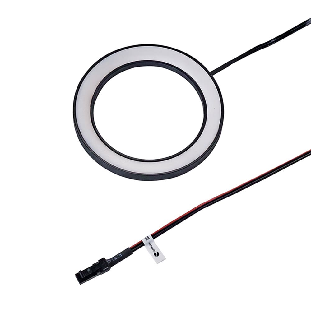 LED-spot Ringlight - Utanpåliggande - Svart