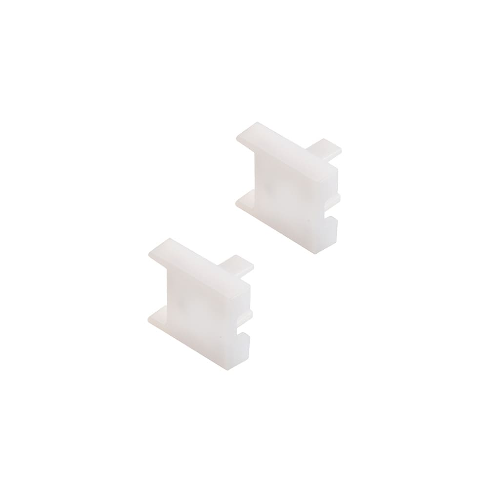 Ändavslut Nubo  - Vit - 2-pack