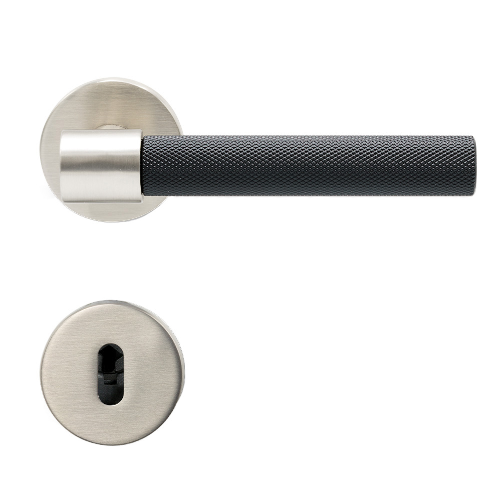 Door Handle Pipe - Black/Stainless Steel Finish in the group Door handles / Color/Material / Black at Beslag Online (dht-pipe-svart.rf)