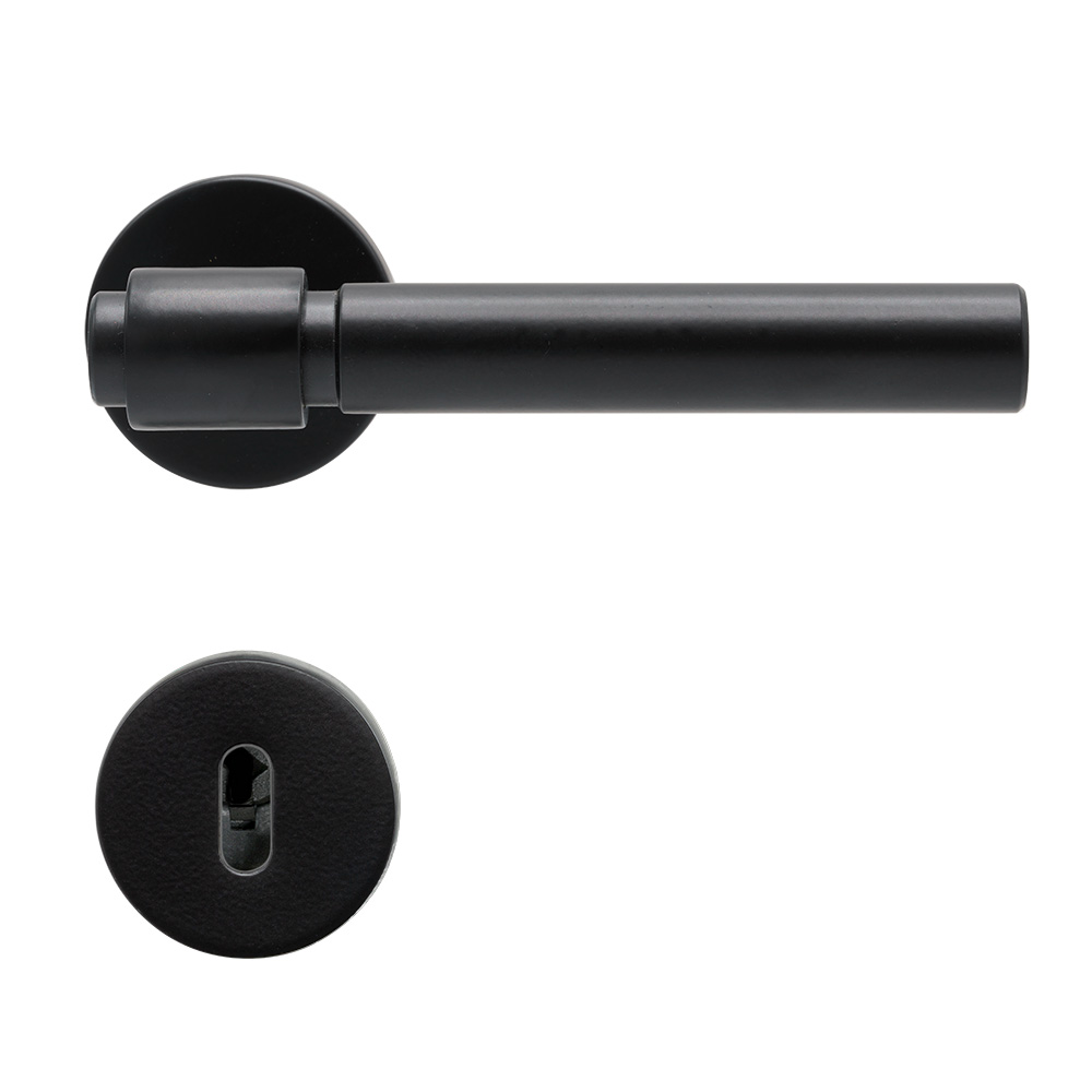 Dörrhandtag Helix 200 Plain - Svart