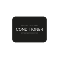 Klisteretikett - Conditioner - Mattsvart
