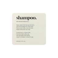 Klisteretikett Premium - Shampoo - Beige