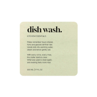 Klisteretikett Premium - Dish Wash - Beige