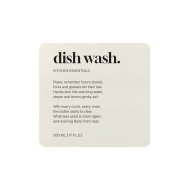 Klisteretikett Premium - Dish Wash - Beige