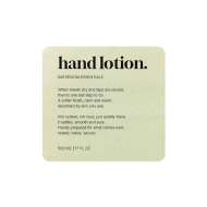 Klisteretikett Premium - Hand Lotion - Beige