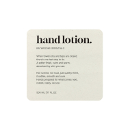 Klisteretikett Premium - Hand Lotion - Beige
