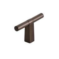 Knopp T Petit - Brunerad Mässing