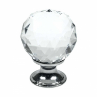 Knopp Diamond - Glas/Krom