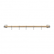 Kitchen Railing Aveny - 600mm - Complete - Oak/Brushed Stainless