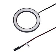 LED-spot Ringlight - Utanpåliggande - Svart