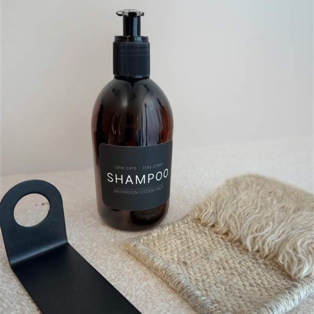 Klisteretikett - Hand Wash - Mattsvart
