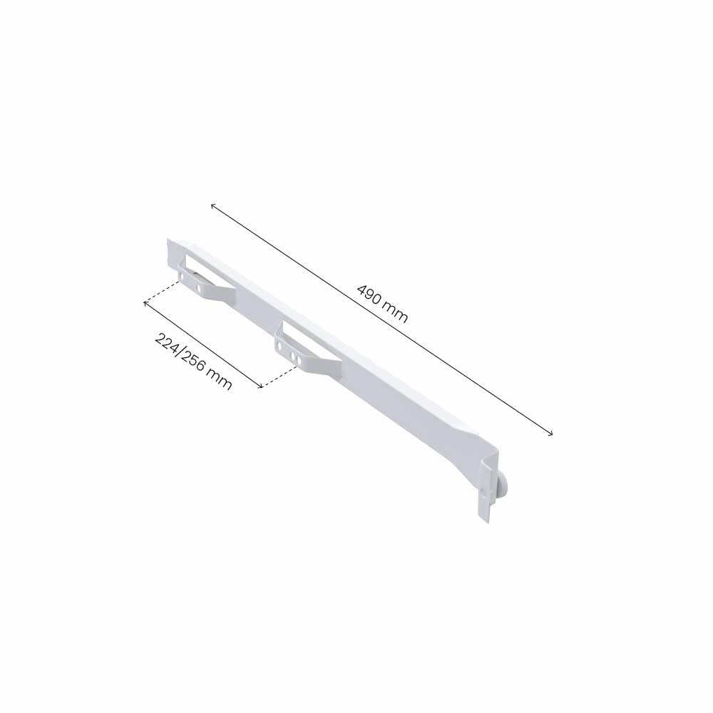 Rollerskena 500/16 -  Höger & Vänster - 224/256mm - Vit