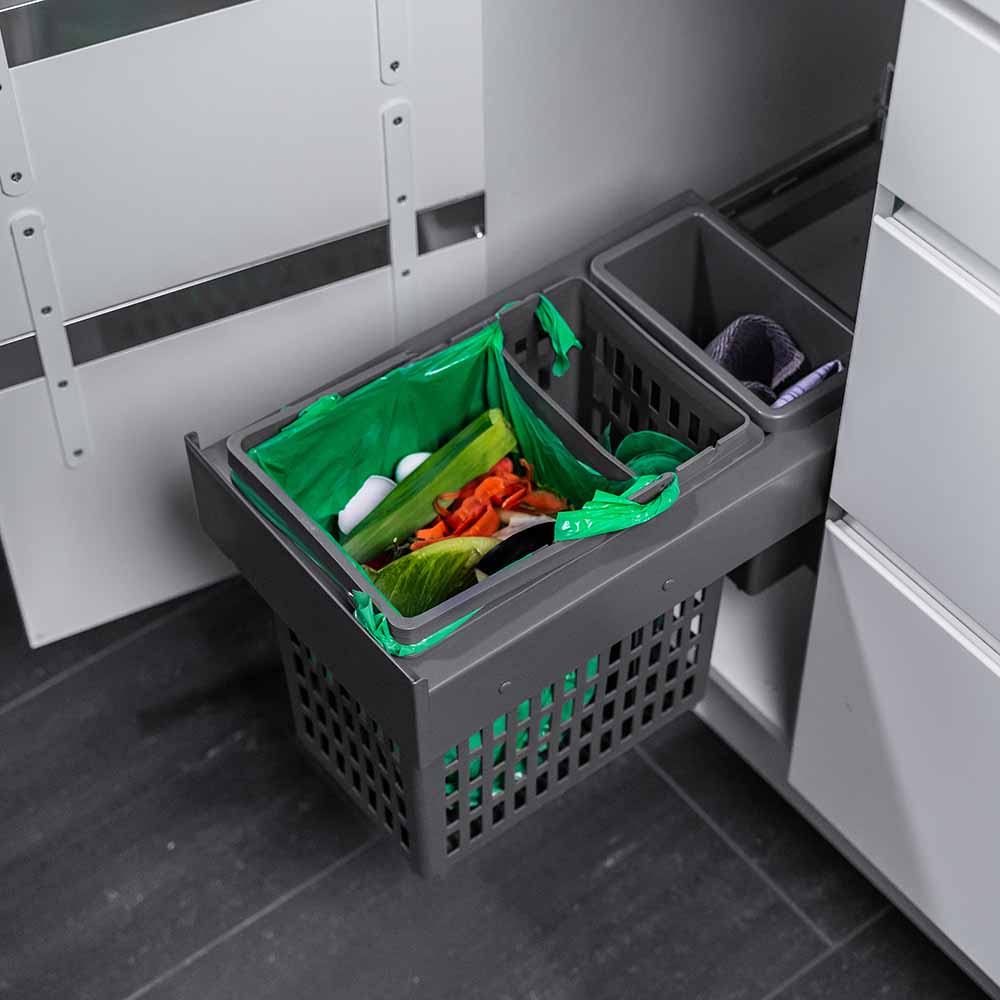 Källsortering - Select Side Eco - Mörkgrå