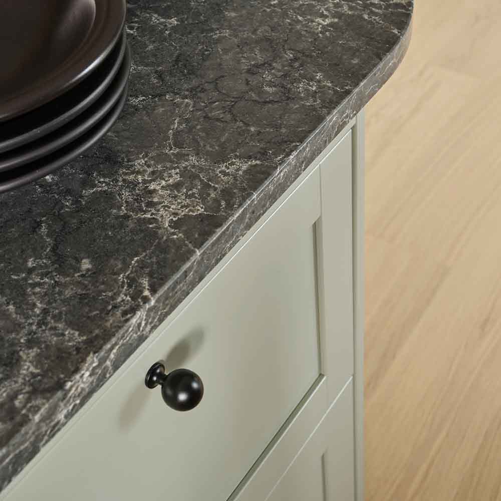 Knopp Lily - Svart | Knoppar | Beslagonline.se