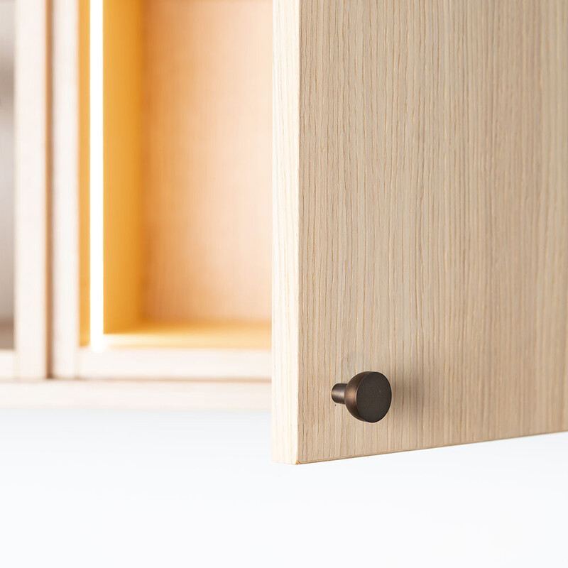 Knopp Copenhagen - 25mm - Brunerad Mässing