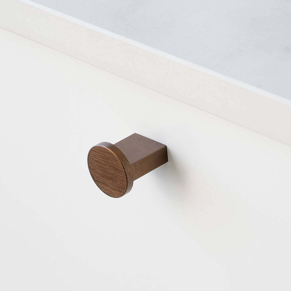 Knopp Nexx Ø25mm - Borstad Brons