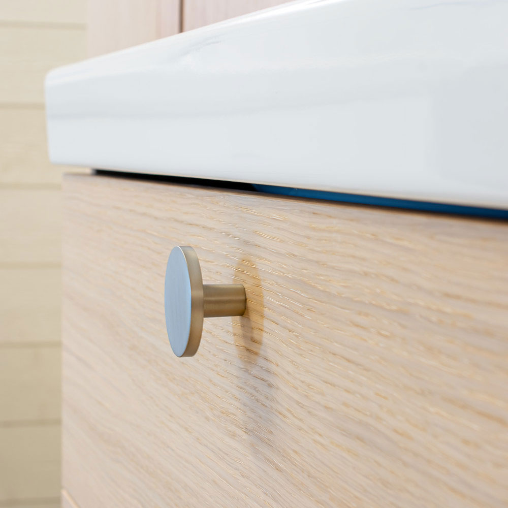 Knopp Como Big - Rostfritt Stål Finish