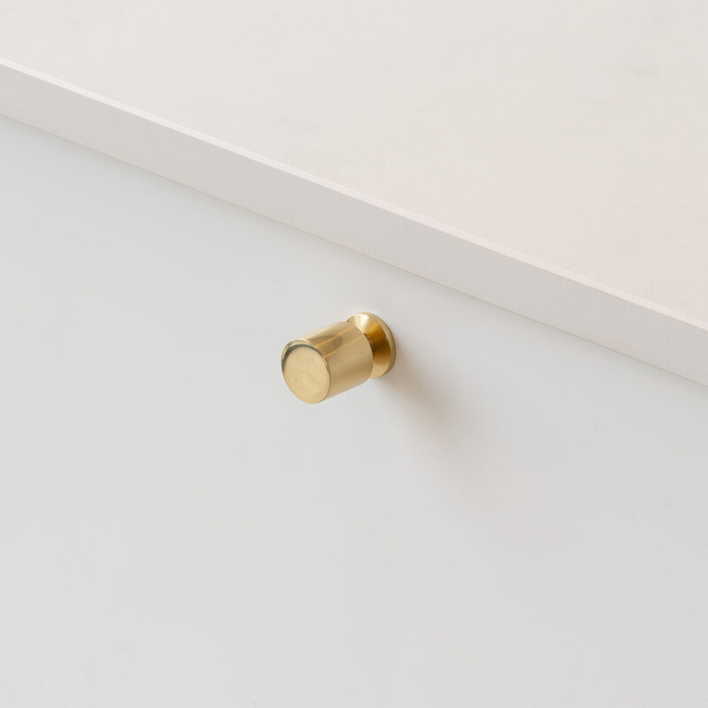 Knopp Solo - 21mm - Polerad Mässing