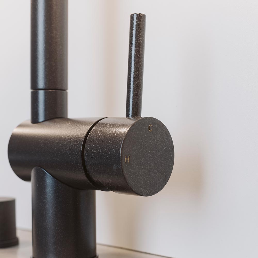 Köksblandare Venedig - Utdragbart Munstycke - Silgranit Antracit