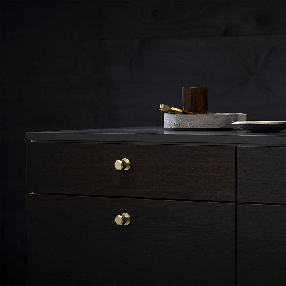 Knopp Manor Round - Guld