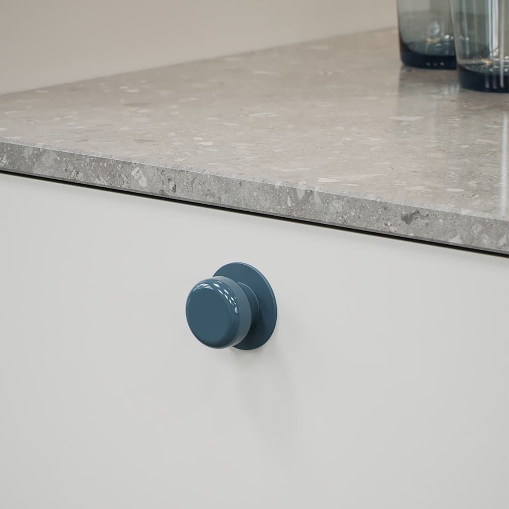 Knopp Colette - 50mm - Glossy Slate Blue
