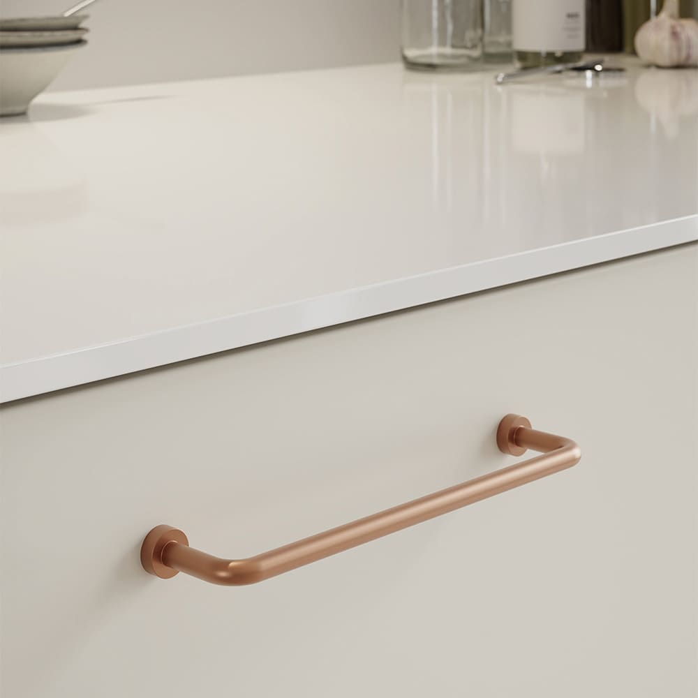 Handtag Lounge - 160mm - Borstad Koppar