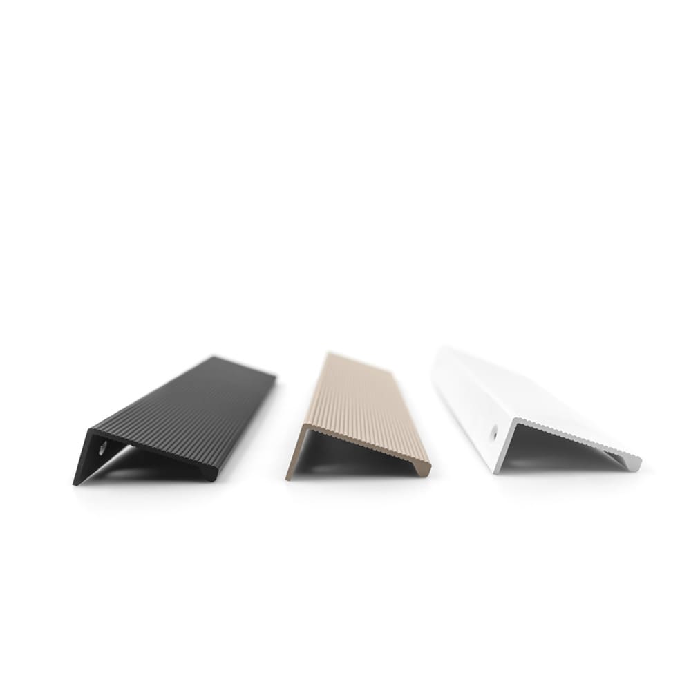 Profilhandtag Square Aqua - Vit