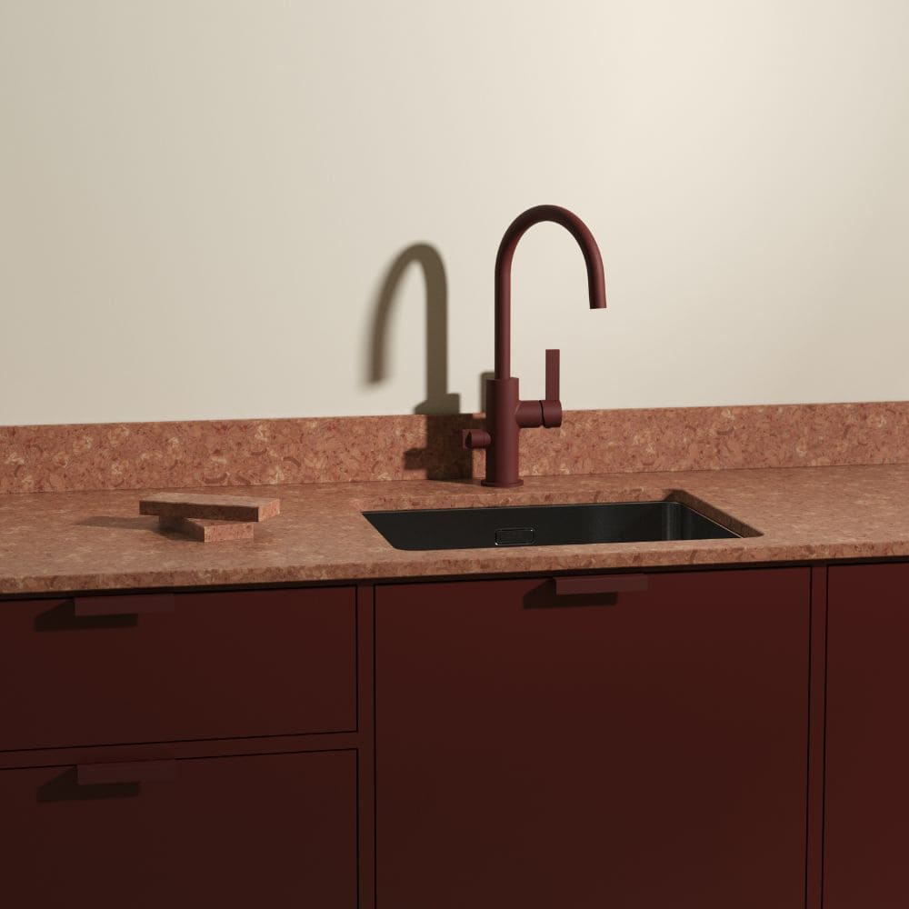 Toniton Hide Handtag - Reddish Brown