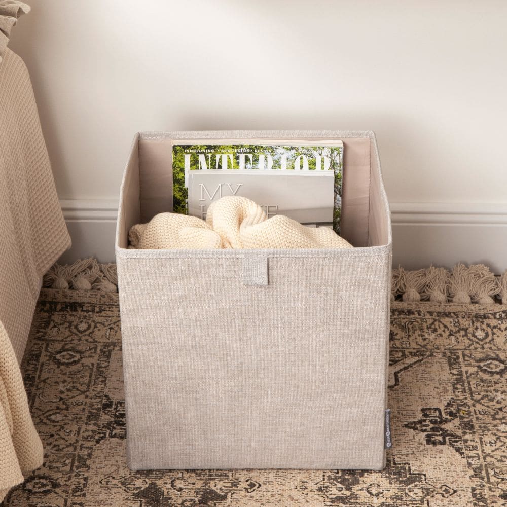 Förvaringslåda Cube - Beige