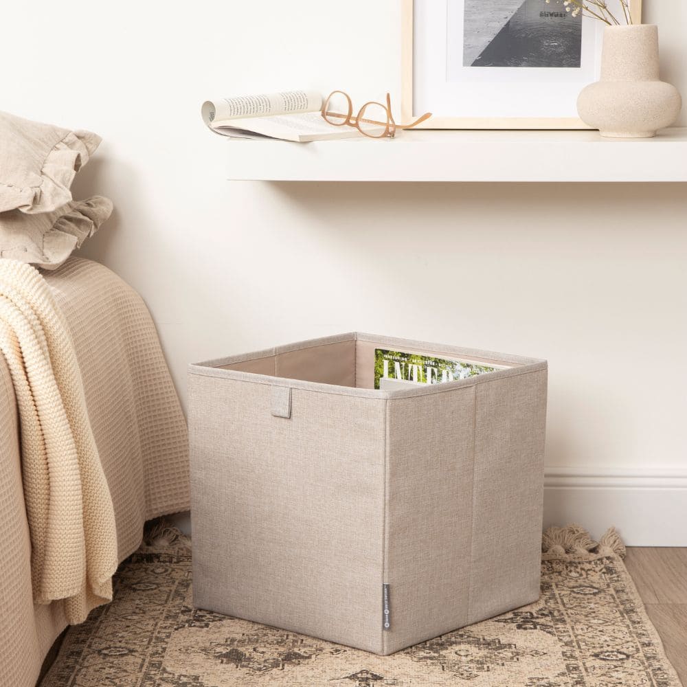 Förvaringslåda Cube - Beige