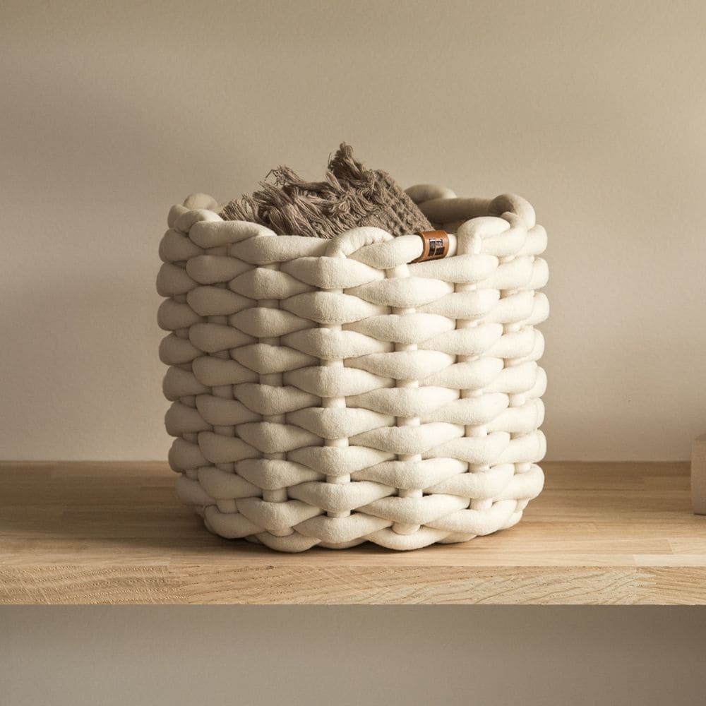 Rund Korg - Off-white