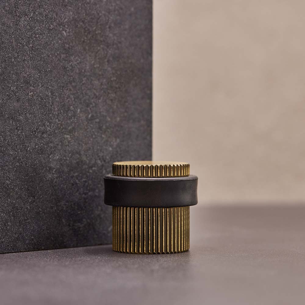 Dörrstopp Helix Stripe - Antik Brons