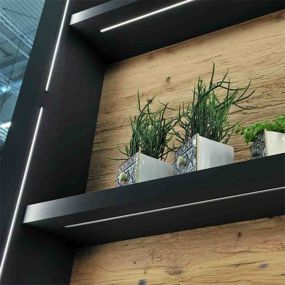 LED-Profil 8112 - 2000mm - Svart