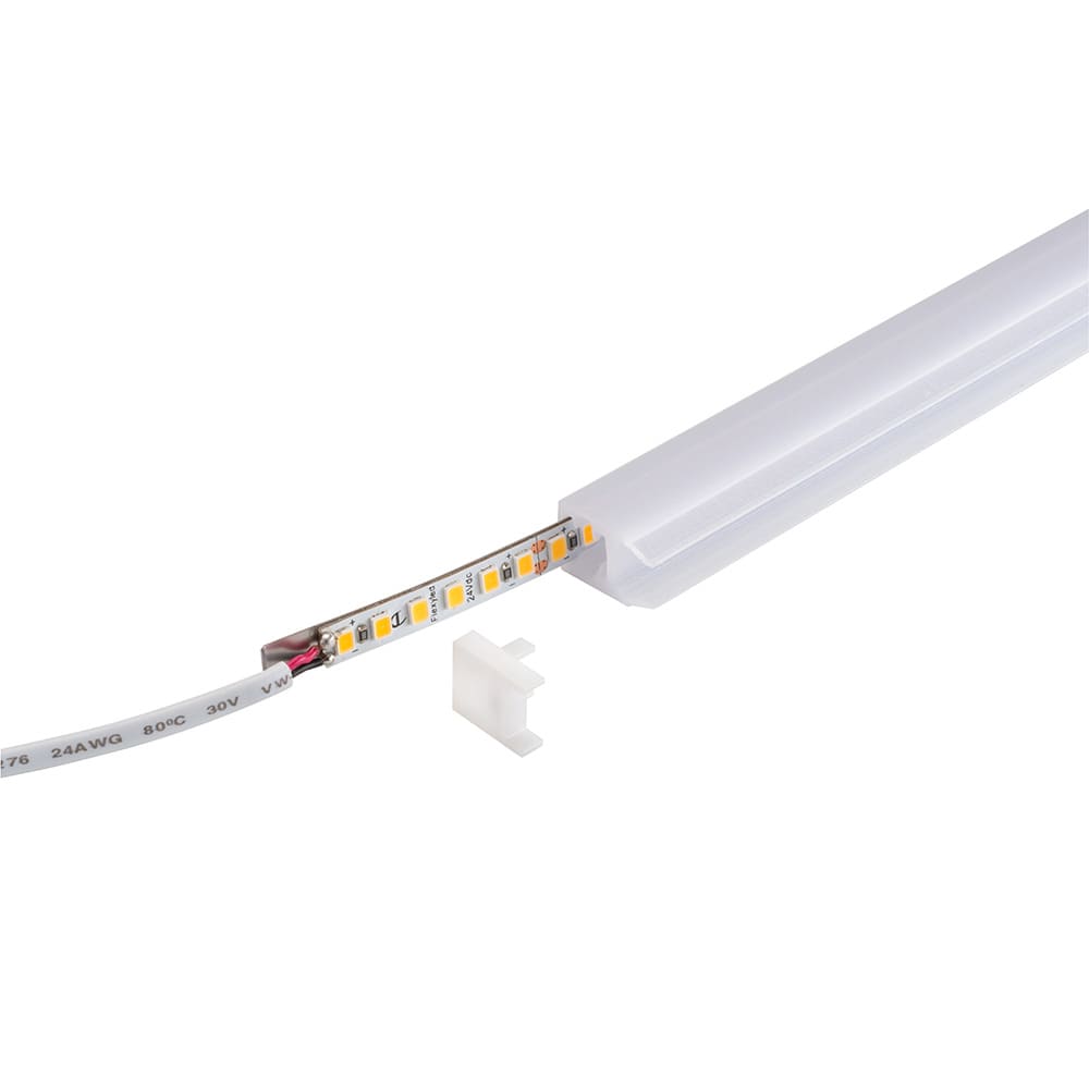 Ändavslut Nubo - Vit - 2-pack