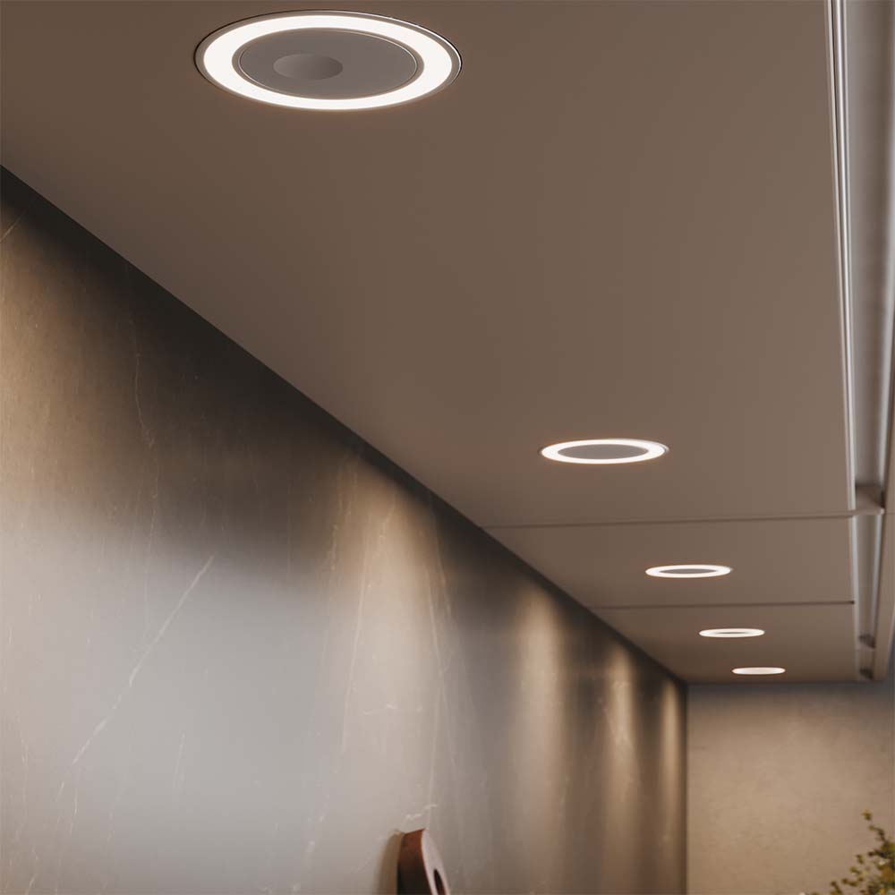 LED-Spot Holl D-M med lock - Mattsvart