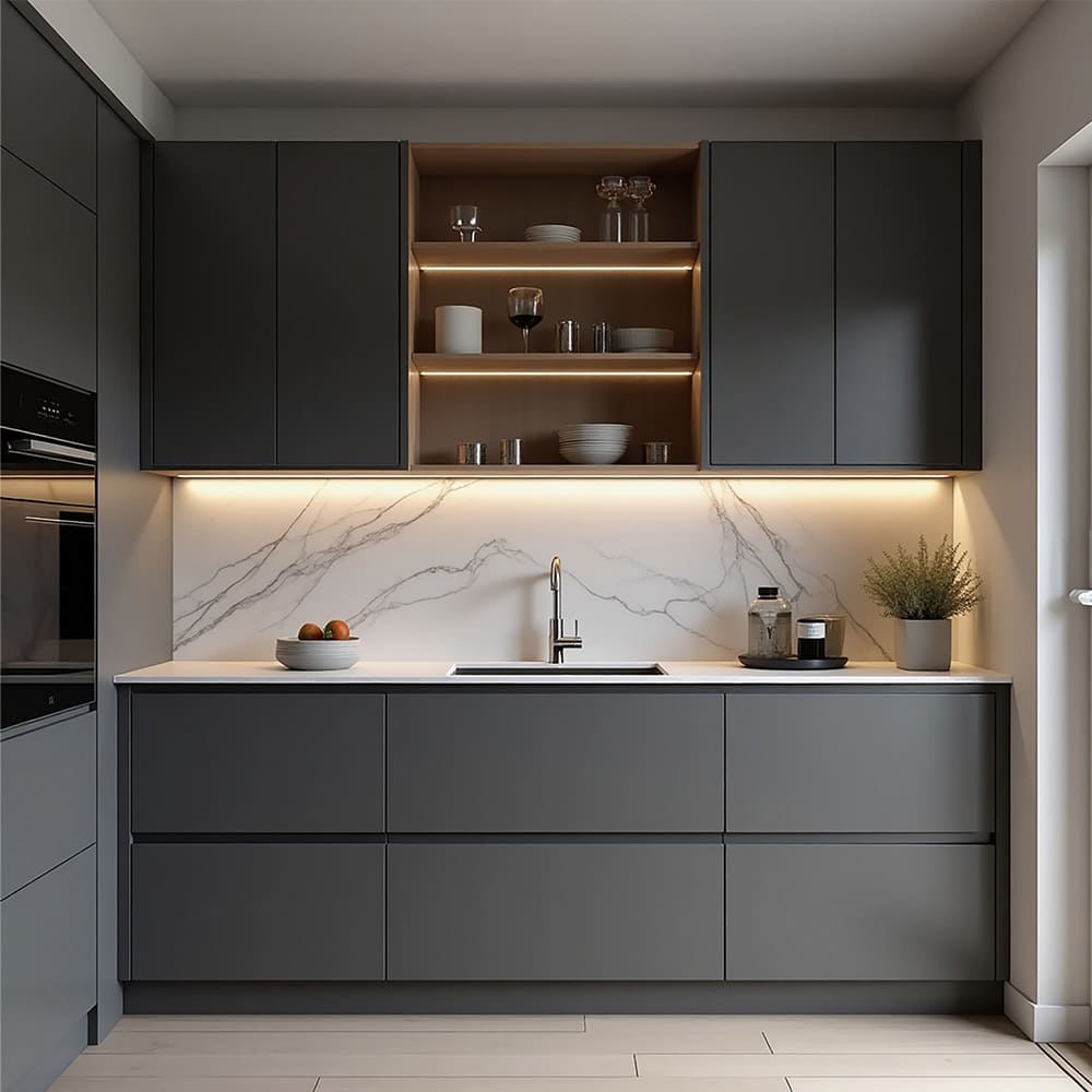 LED-profil LD8125 - 2000mm - Aluminium