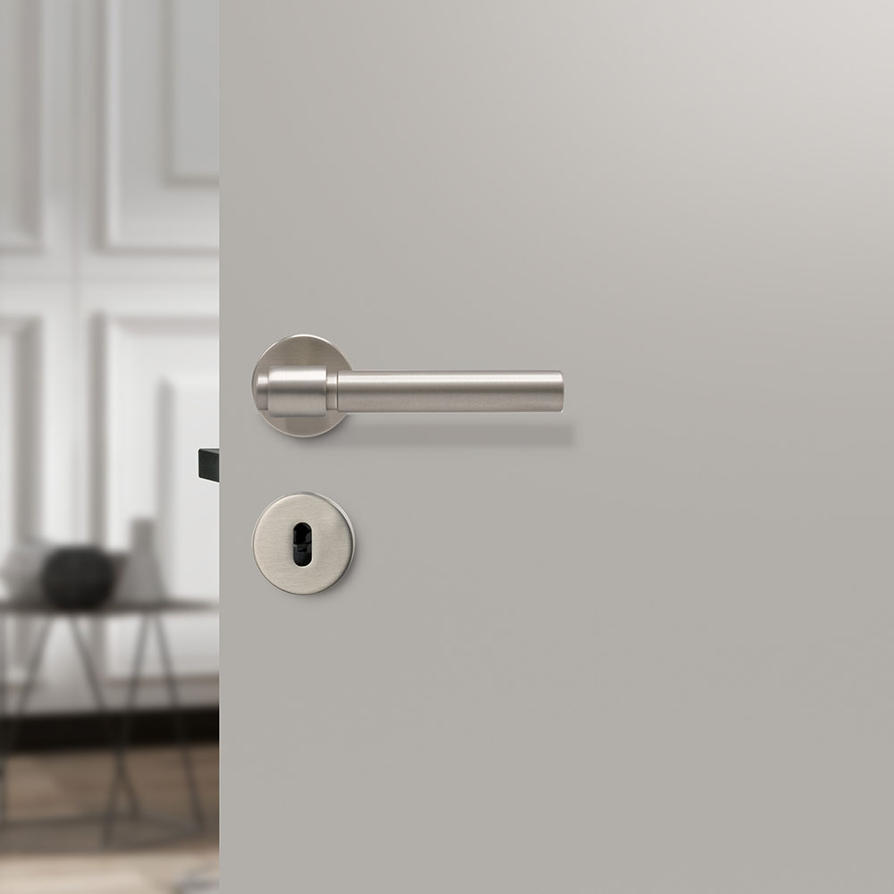 Dörrhandtag Helix 200 Plain - Rostfritt Stål Finish