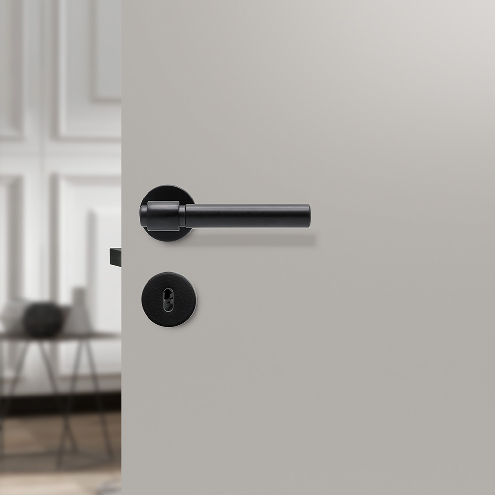 Dörrhandtag Helix 200 Plain - Svart