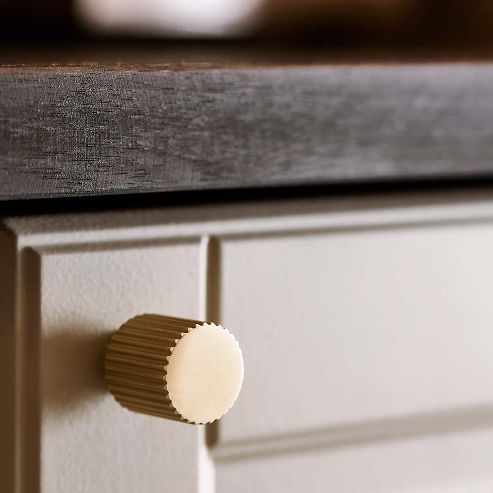 Knopp Helix Stripe - Mässing